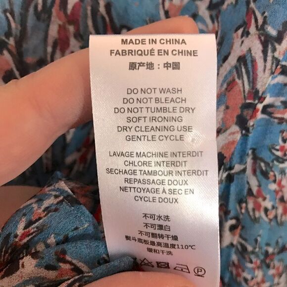 I R O Blouse Woman’s Size 6-8 - Picture 2 of 6